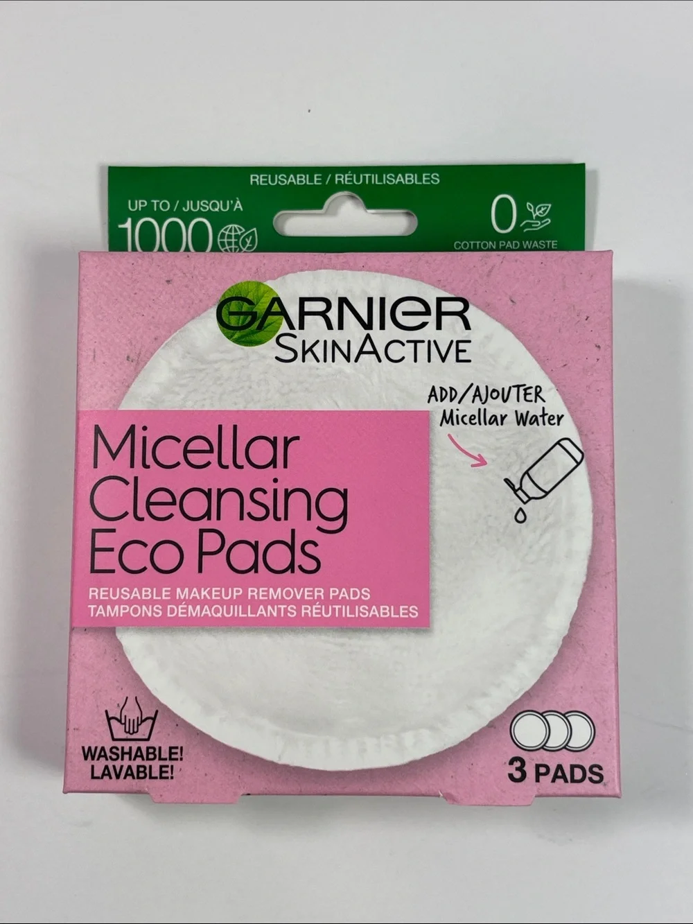 Garnier Micellar Cleansing Eco Pads 3 Count - 3 Packages NEW